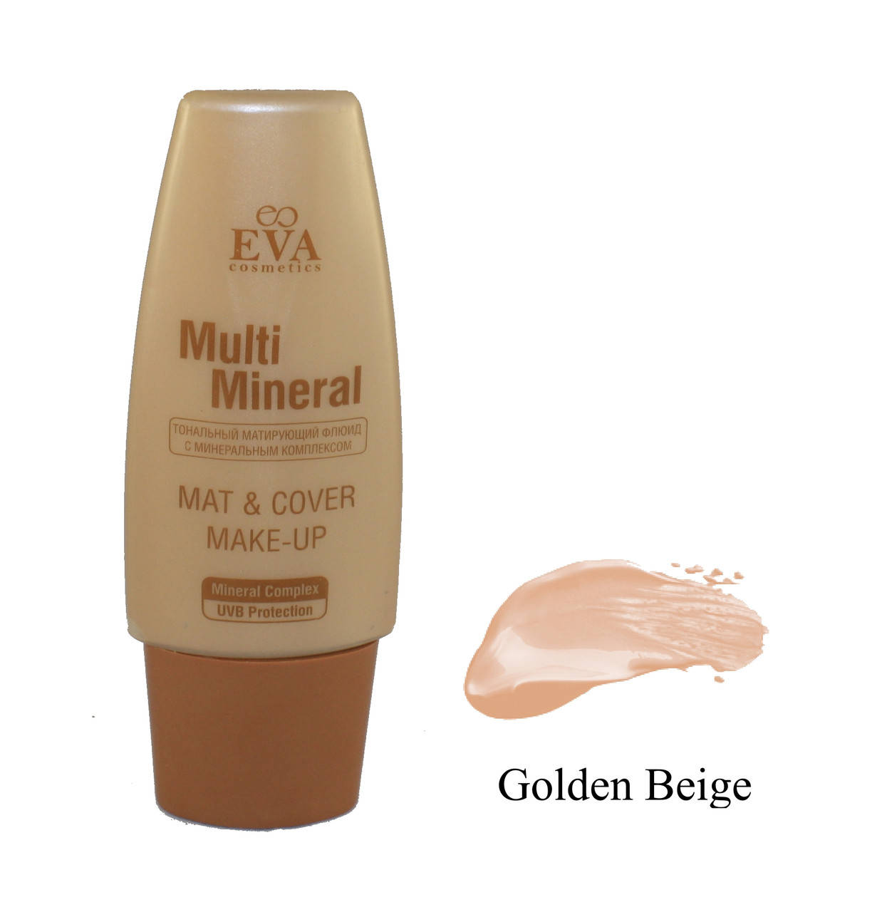 

Матирующий тональный крем Eva cosmetics Multi Mineral Тон Golden Beige