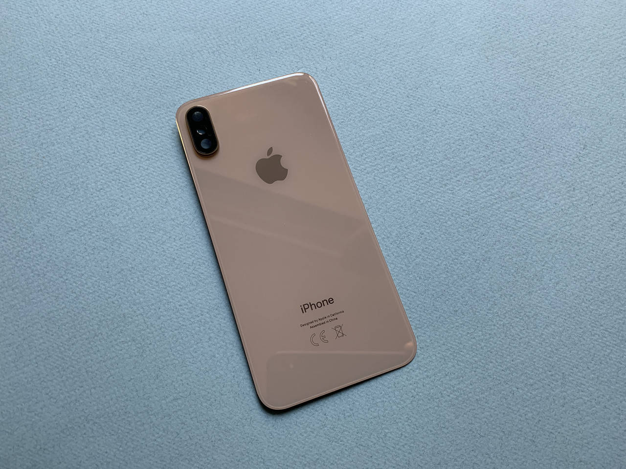 

Задняя крышка для iPhone Xs задняя крышка на замену Gold со стеклом камеры, Золотистый