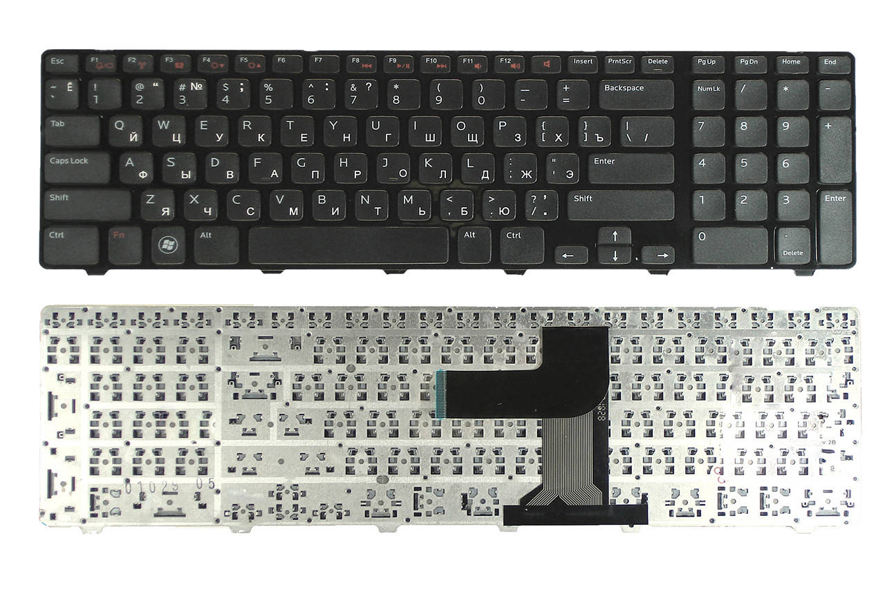 

Клавиатура для ноутбука Dell XPS L702X, матовая (08494M), Черный
