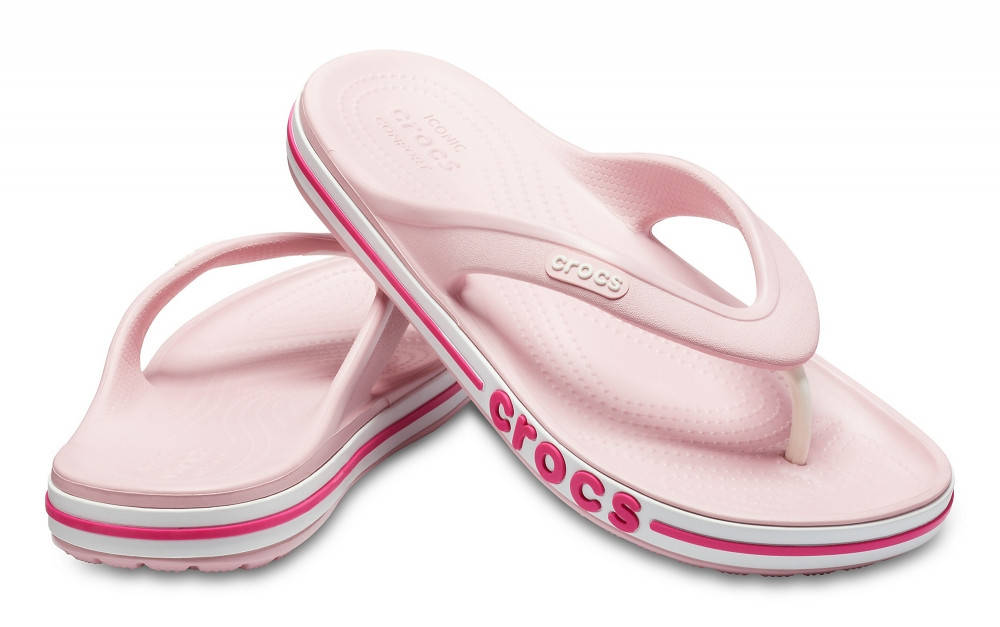

Вьетнамки женские Crocs Bayaband Flip розовые 36