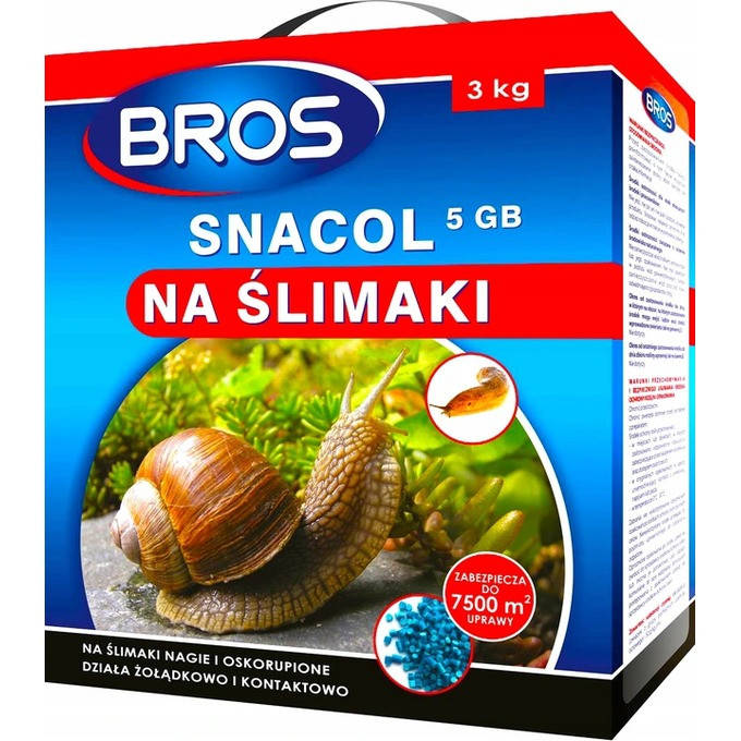 

Средство от слизней в гранулах 3 кг snacol, Bros