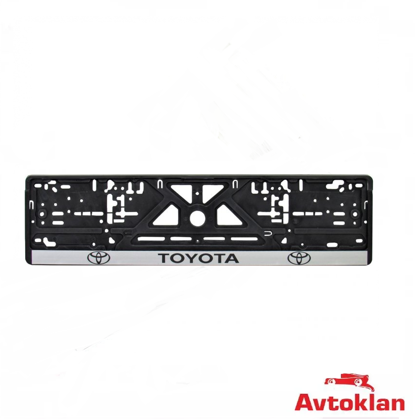 

Рамка номерного знака для автомобиля CarLife рамка номера черный пластикToyota