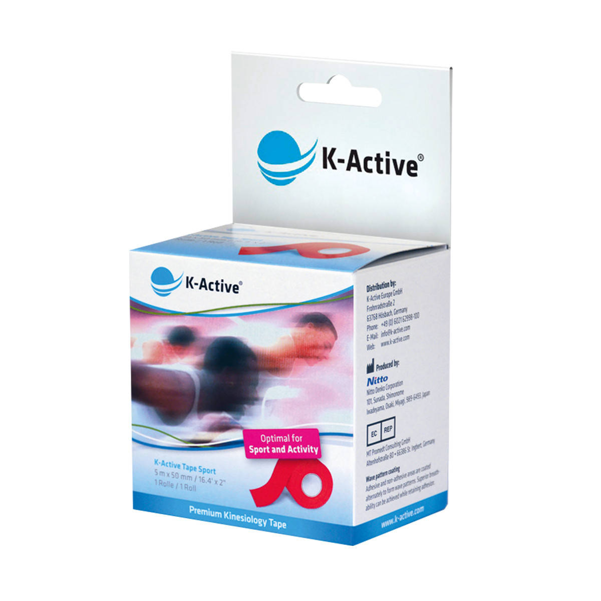 

Кинезио тейп K-Active Sport (Япония) Красный