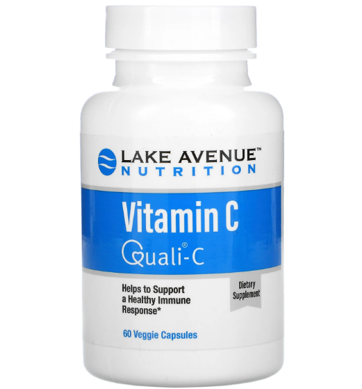

Витамин C Lake Avenue Nutrition с Quali-C, 1000 мг, 60капсул термін вийшов
