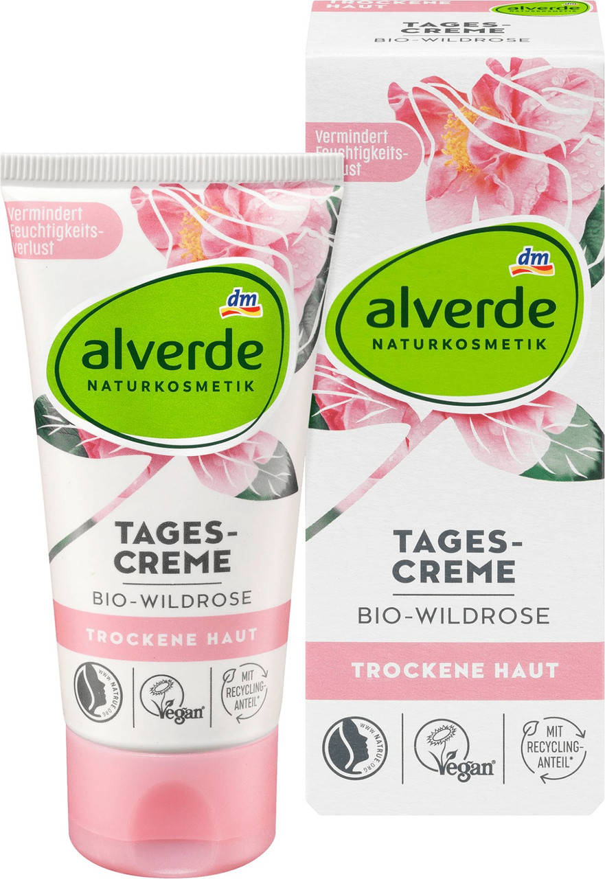 

Дневной крем Органическая дикая роза alverde, 50 ml (Германия)