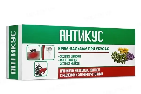 

Антикус крем-бальзам после укусов насекомых 70г