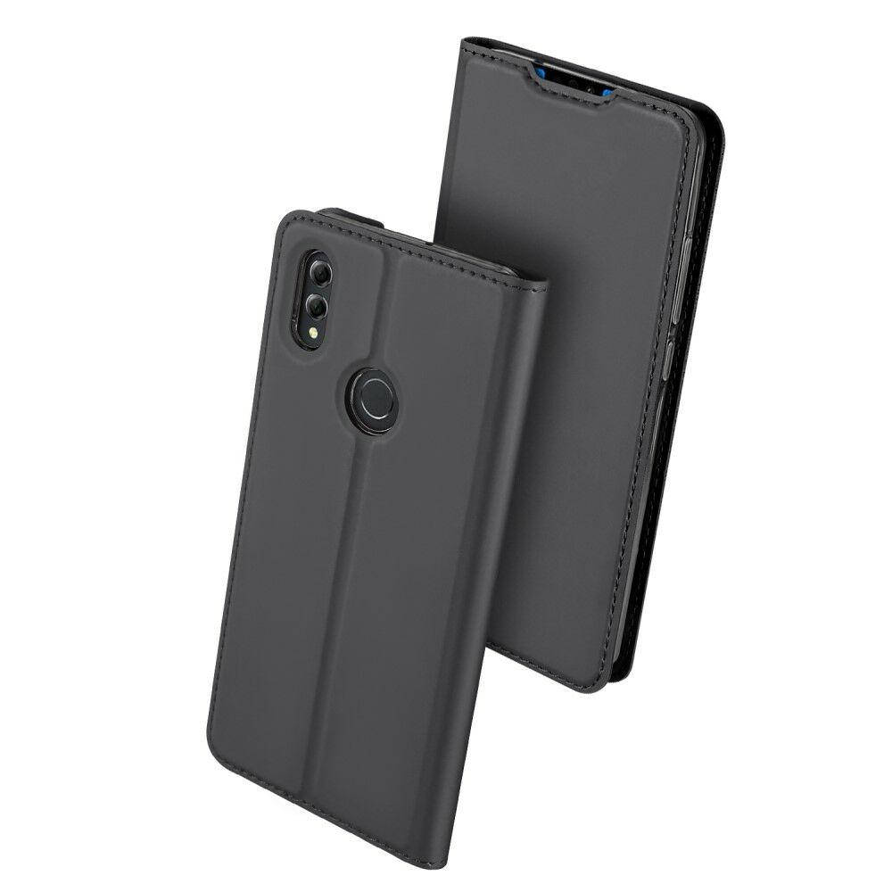

Чехол книжка с магнитом для Honor 8x Темно-серый