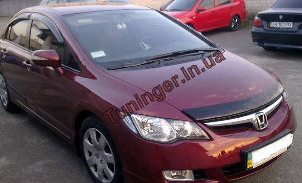 

Мухобойка, дефлектор капота Honda Civic 2006-2011 (EGR)