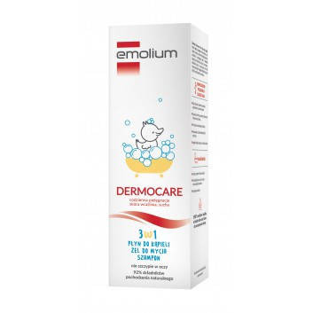 

EMOLIUM DERMOCARE 3в1 рідина для ванни, гель для купання , шампунь - 400 мл/ Емоліум/ Емолиум.