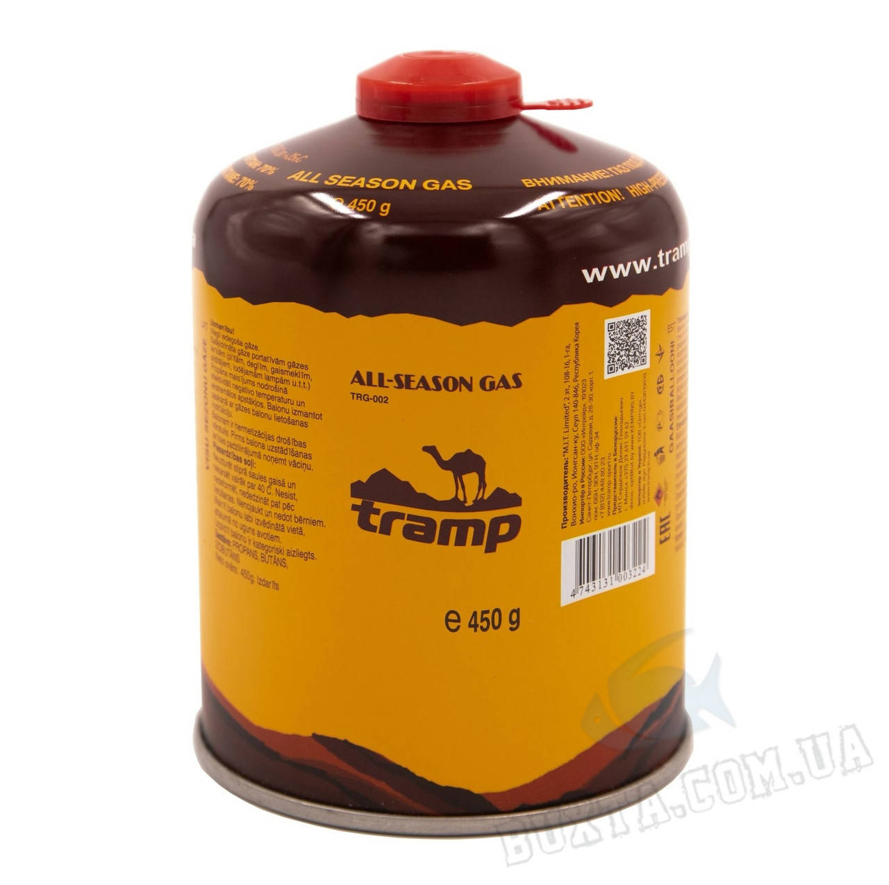 

Баллон газовый Tramp (цанговий) 220 грам (TRG-001)