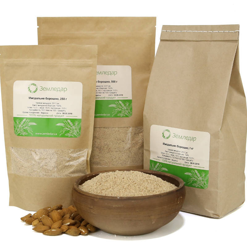 

Миндальная мука жерновая (мука из миндального ореха)