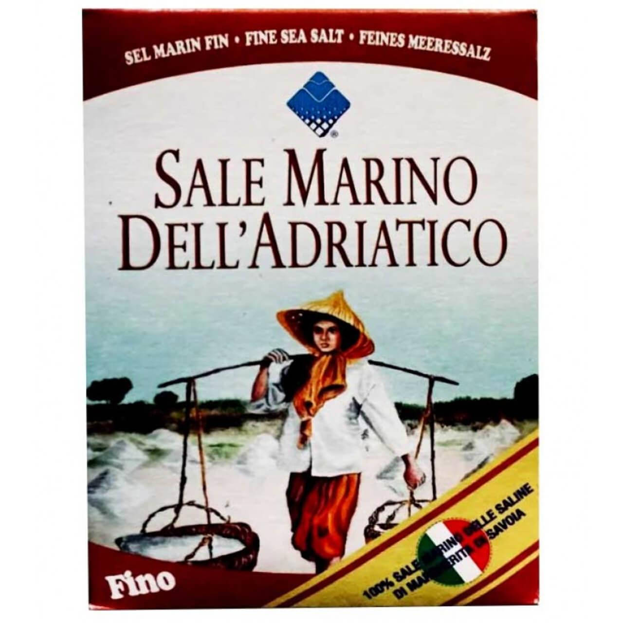 

Соль ТМ Dell'Adriatico морская мелкая 1 кг