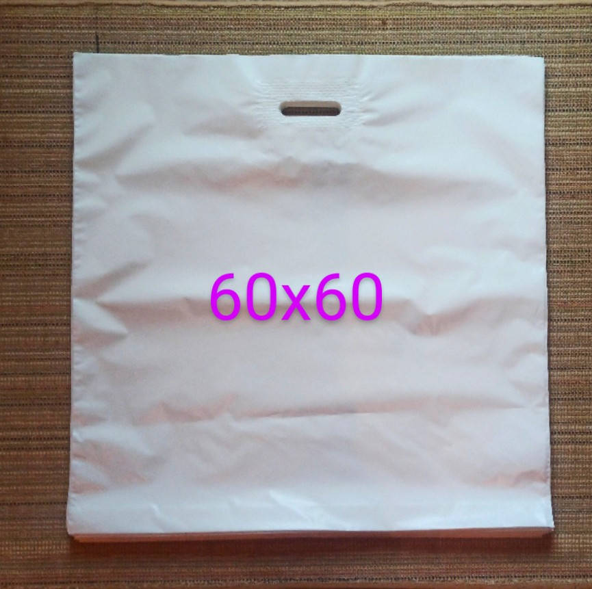 

Пакет типа "банан" белый 60х60 полиэтиленовый активированный для нанесения изображений