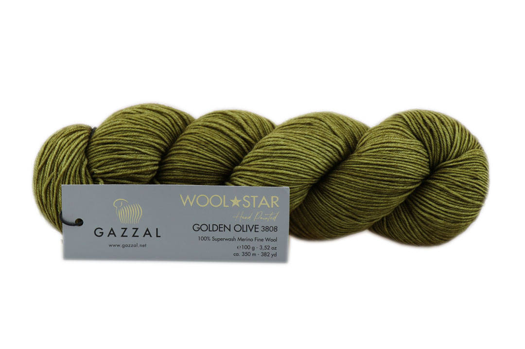 

Gazzal Wool Star, Карамельный №3808, Коричневый