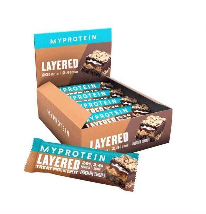 

Протеиновые батончики Myprotein Retail Layer Bar (12x60 г) Cookies Cream майпротеин