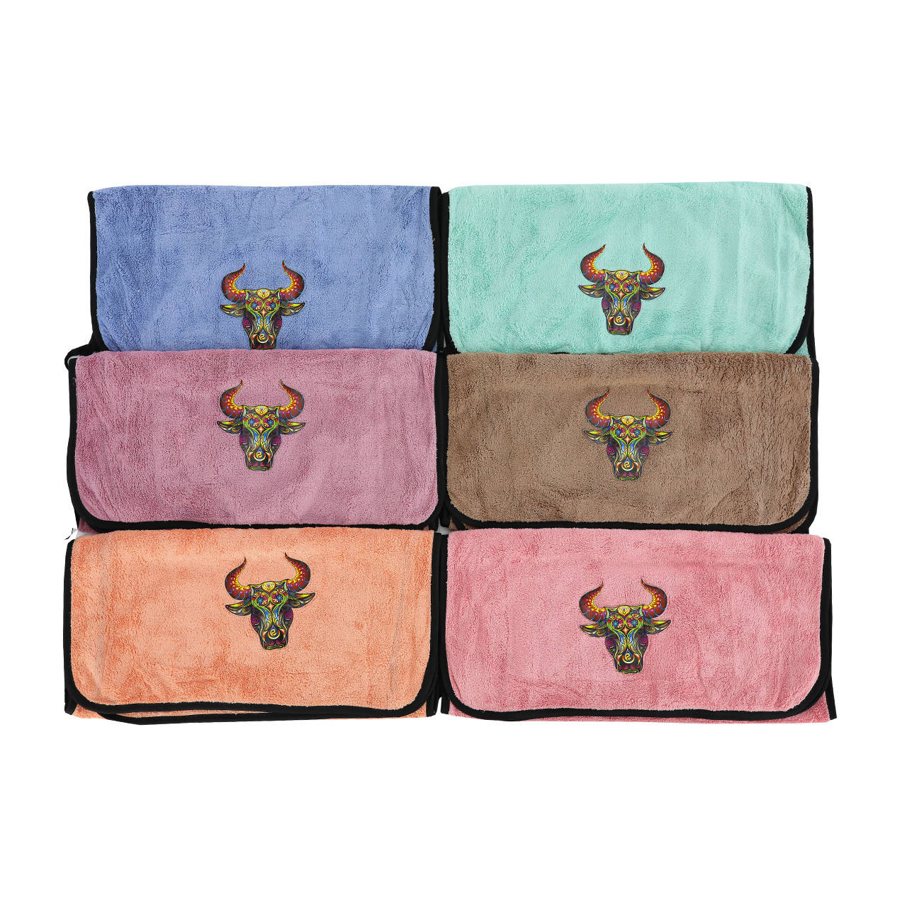 

Полотенца кухонные 35х70см Бык, микрофибра, Разные цвета