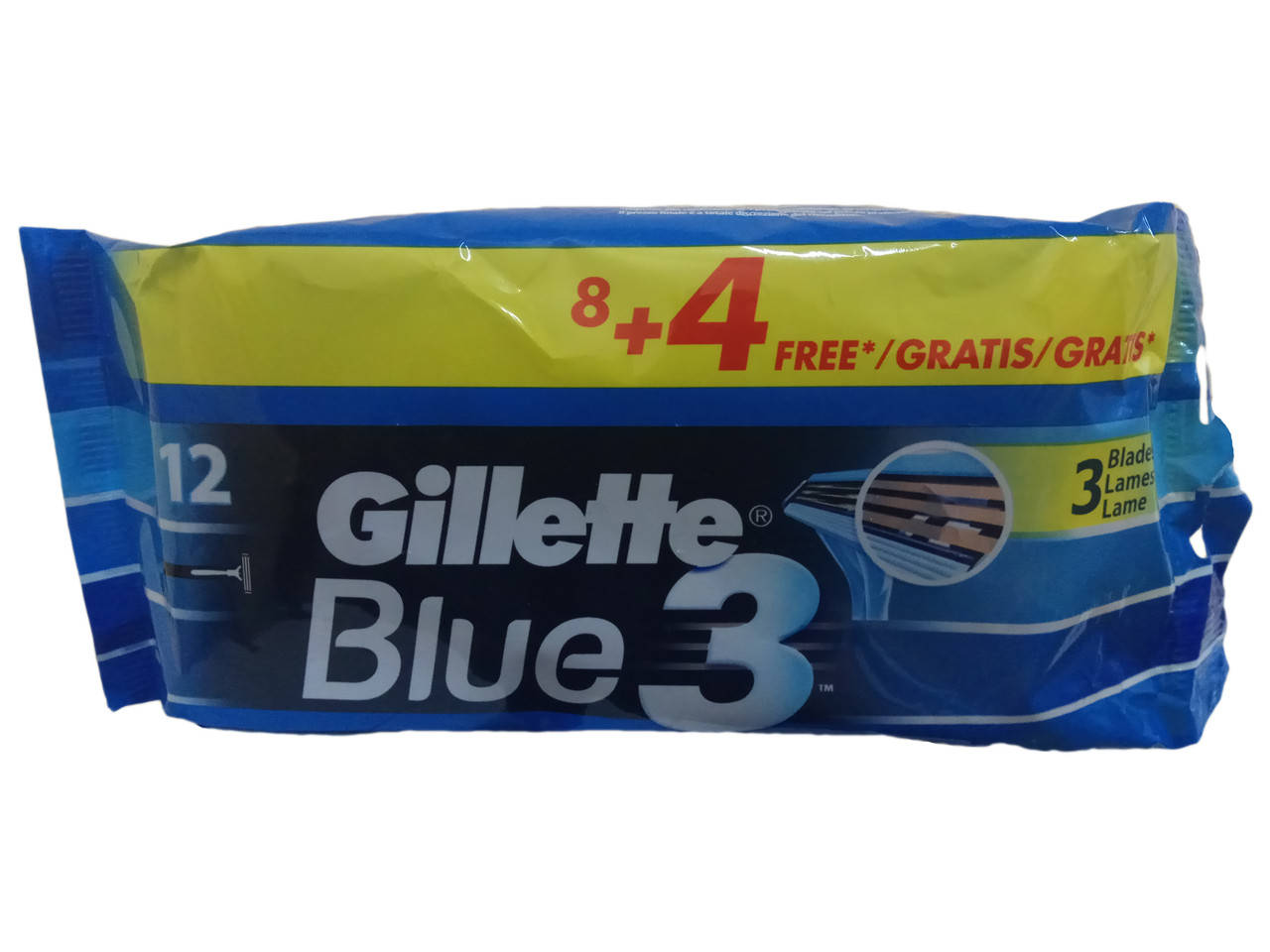 

Станок Gillette Blue 3 (12) одноразовый