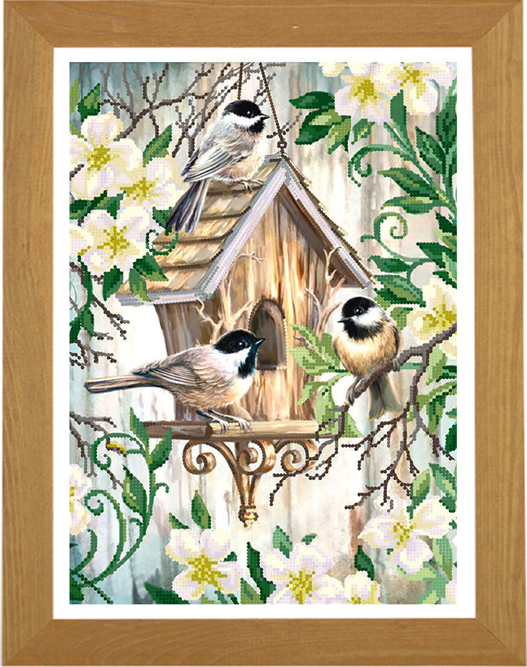 

Схема для вышивки бисером Кормушка ФТ-001 (габардин)