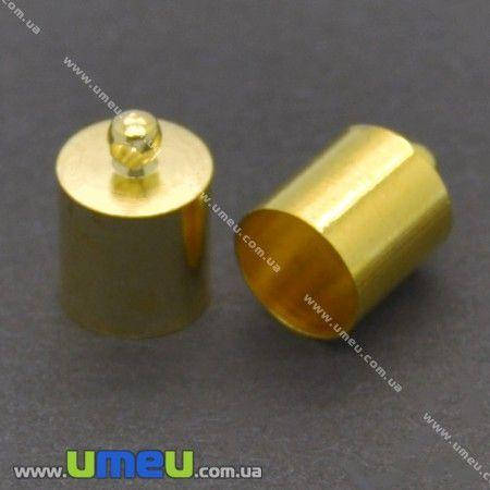 

Колпачок металлический, 13х9 мм, Золото, 1 шт (OBN-008473)