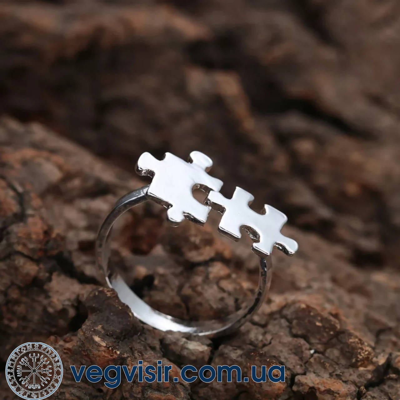 

Женское кольцо Пазлы в виде пазлов регулируемое для друзей FRIENDS