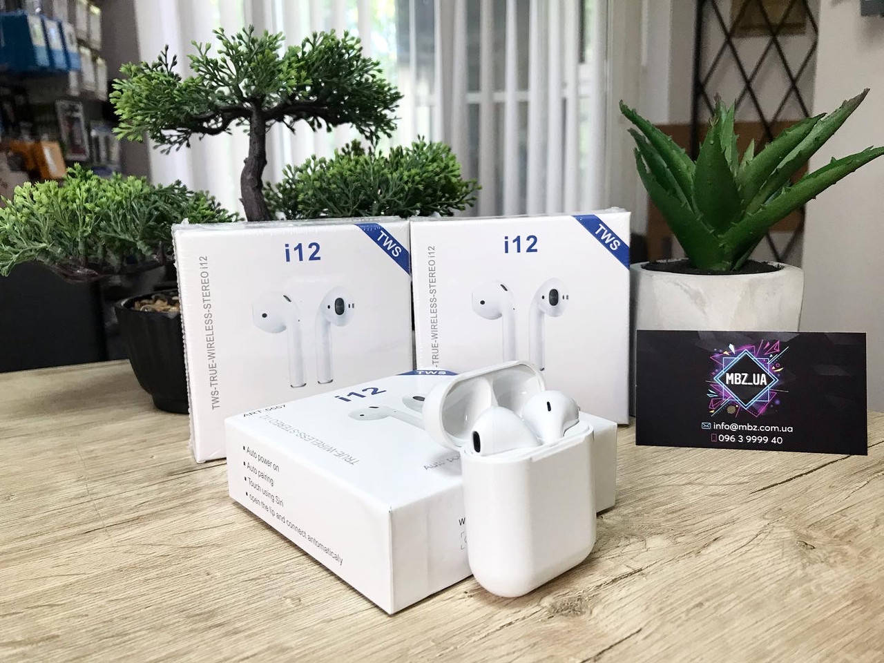 

Сенсорные Беспроводные Наушники AirPods i12 TWS Блютуз c Боксом, Белый