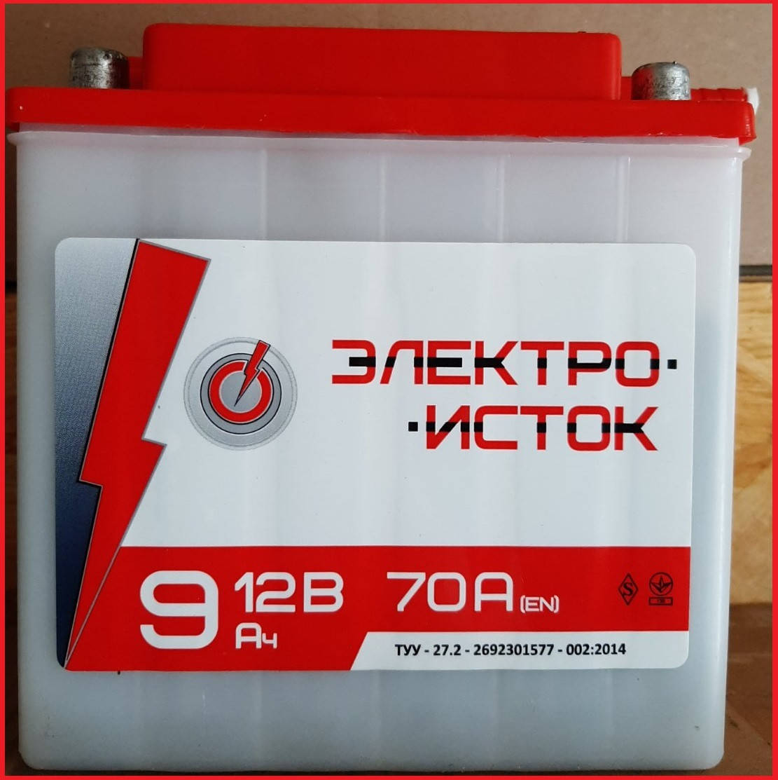

Мото аккумулятор Электроисток 6мтс 9 С 12V 9Ah