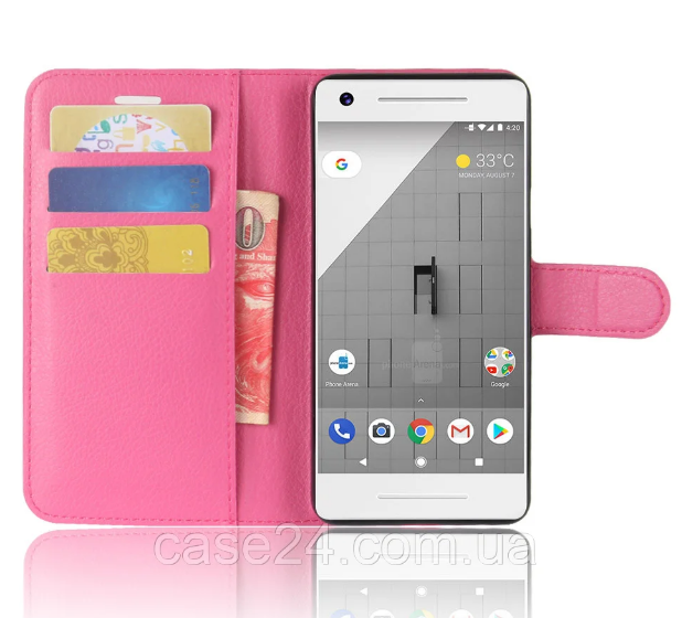 

Чехол книжка Lichee для Google Pixel 3 (9 цветов) малиновый