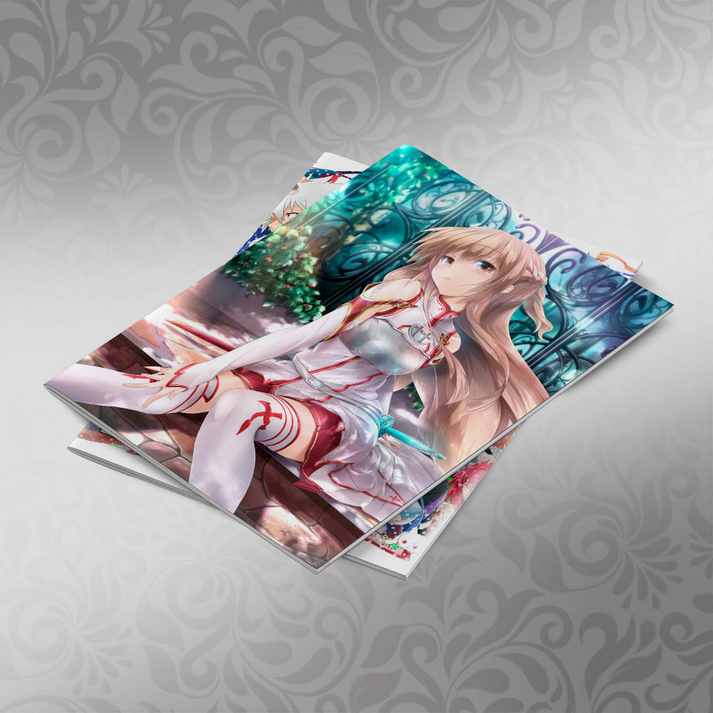 

Тетрадь 48 л. на скобе клетка Sword Art Online 020