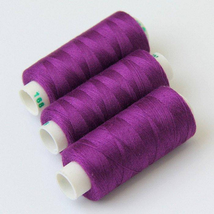 

Нитки швейные №40/2 Dor Tak (Дор Так) 400 yrd №168, Фиолетовый