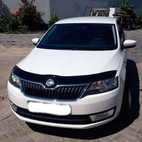 

Дефлектор капота мухобойка Шкода Рапид Skoda Rapid 12- ВТ