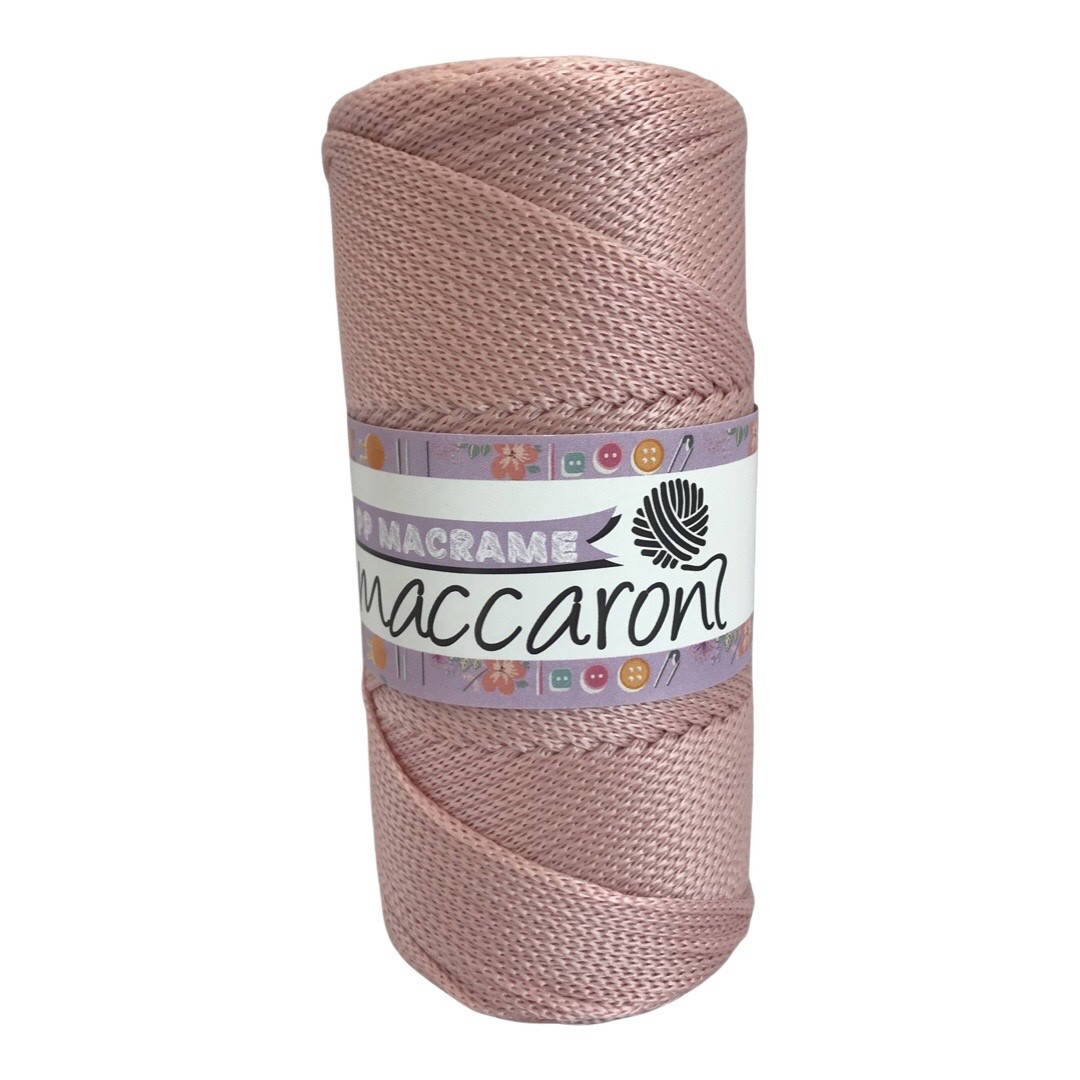 

Полипропиленовый шнур Macrame Maccaroni 2 mm , нежно-розовый