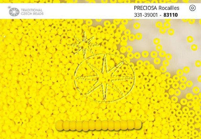 

31119/83110/13 Желтый непрозрачный. Ювелирный бисер Preciosa. 1грамм