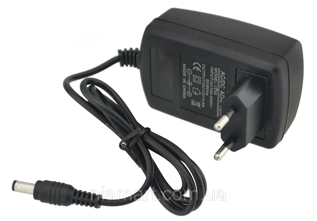 

Блок питания DC-1230 12V 3A 36W 5,5x2,5 мм