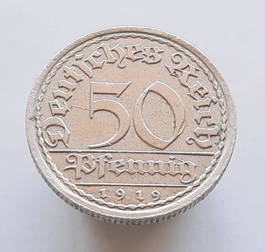 

Германия 50 пфеннигов 1919 А