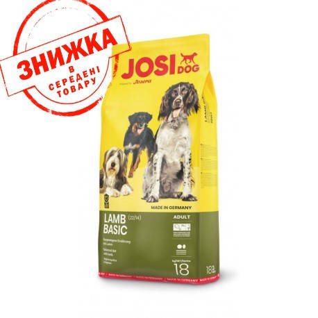 

Сухой корм Josera JosiDog Lamb Basic 18 кг для собак с мясом ягненка