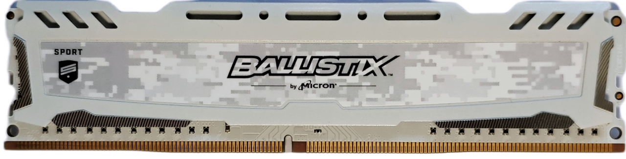 

Память для ПК DDR4 8GB 2666 MHz Crucial Ballistix Sport LT White BLS8G4D26BFSCK