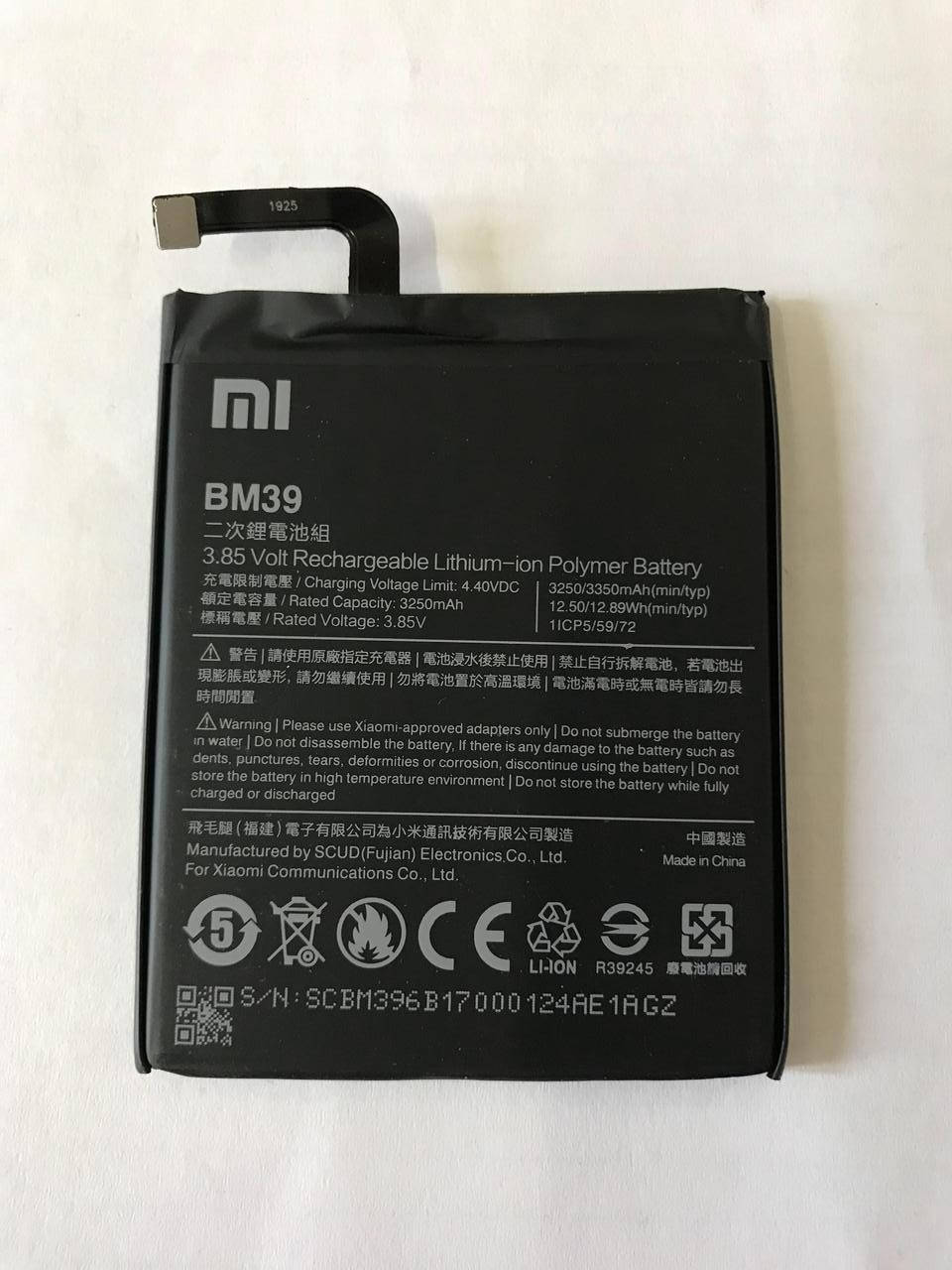

Аккумулятор BM39 для Xiaomi Mi6
