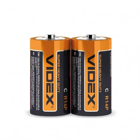 

Videx Батарейка солевая Videx R14P/C