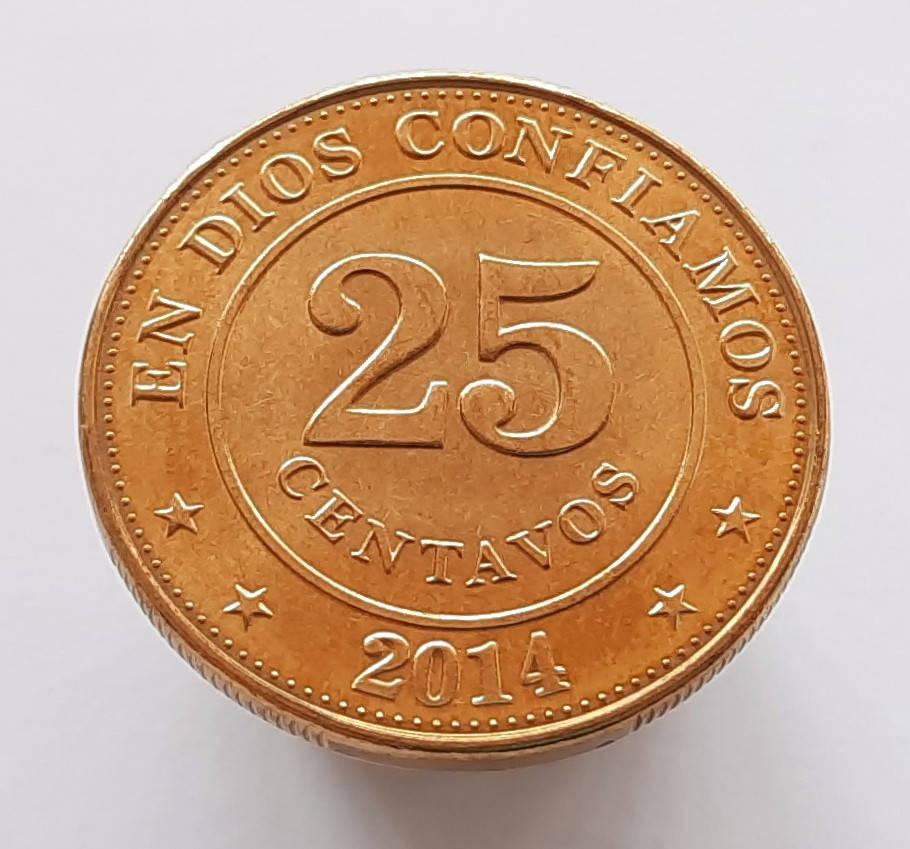 

Никарагуа 25 сентаво 2014