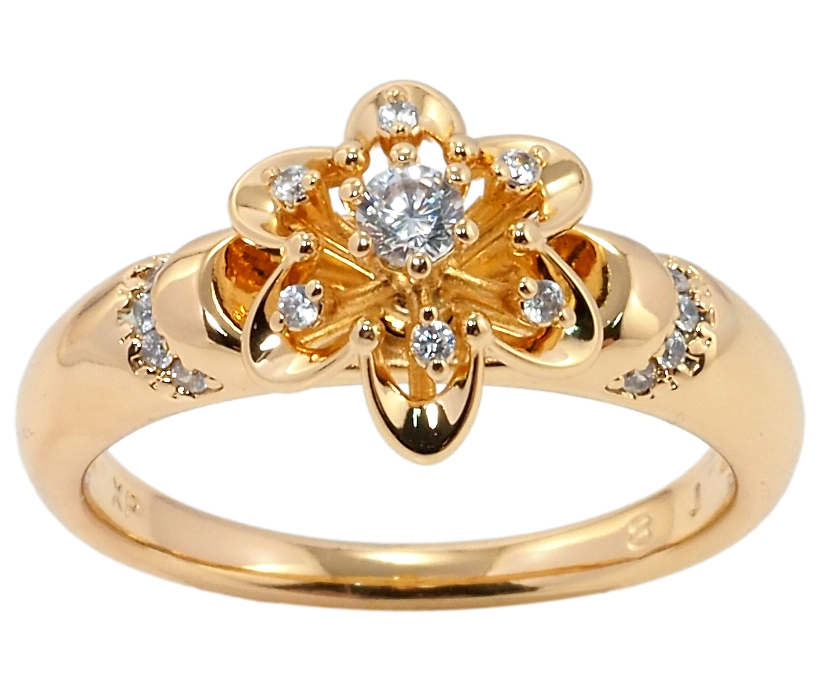 

Кольцо Xuping Позолота 18K "Цветок" р.17,17.5,18,19,19.5