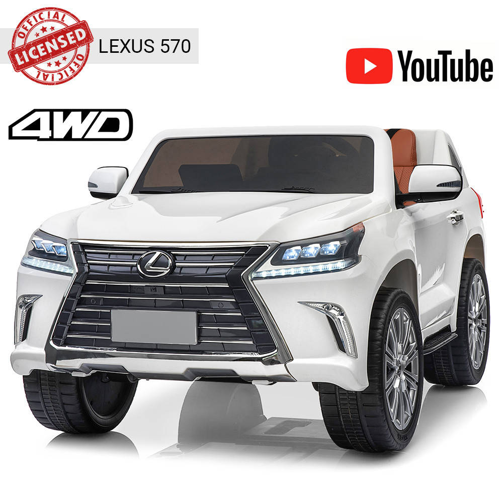

Детский полноприводный электромобиль Lexus (Лексус) LX 570 M 3906(MP4)EBLR-1 белый