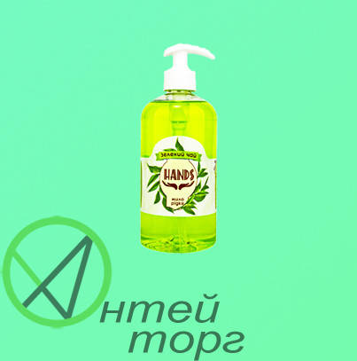 

Рідке мило "Hands" Зелений чай, з дозатором 500мл