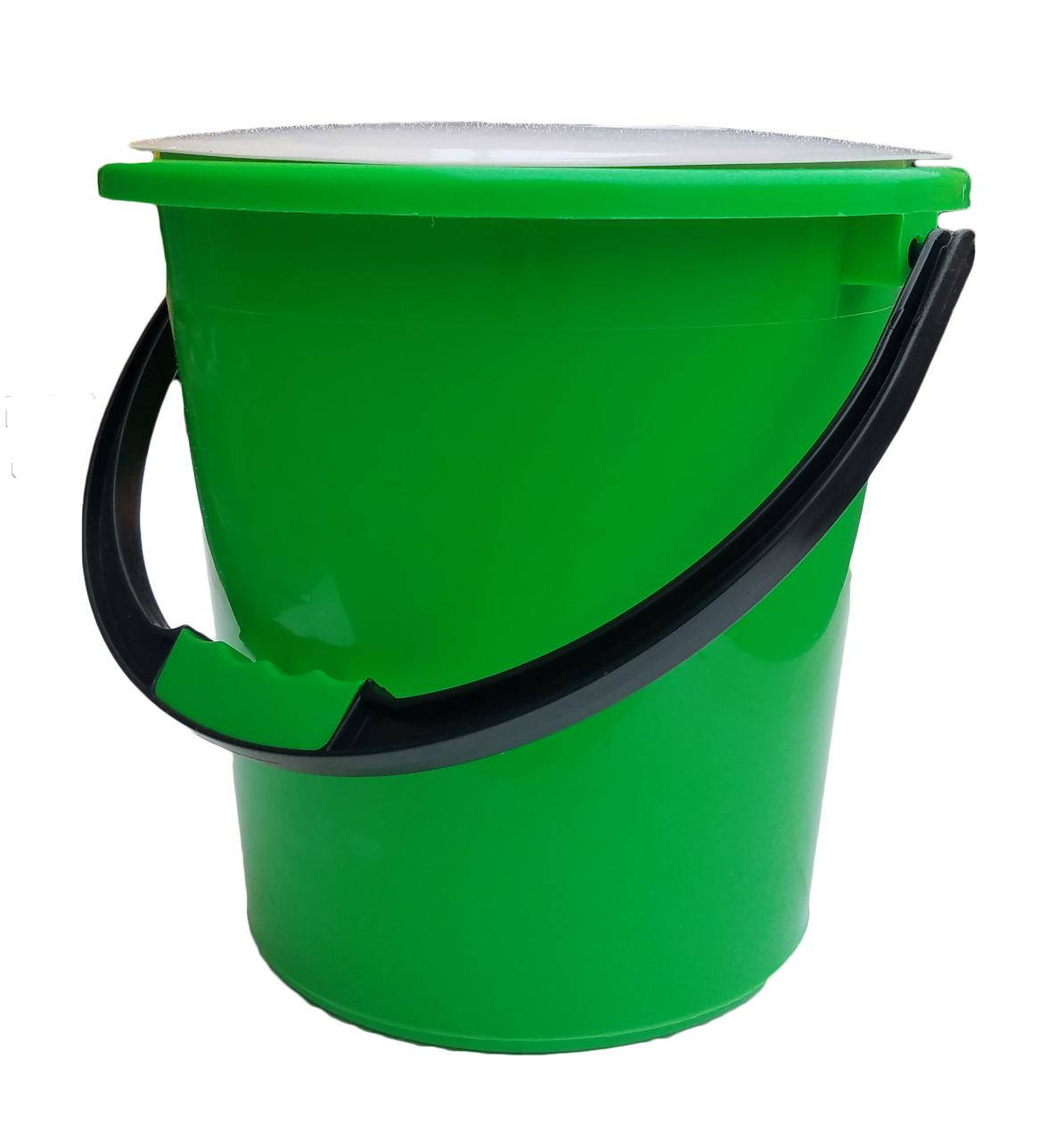 

Ведро "Комфорт" 10 литров с крышкой (Горизонт), Разные цвета