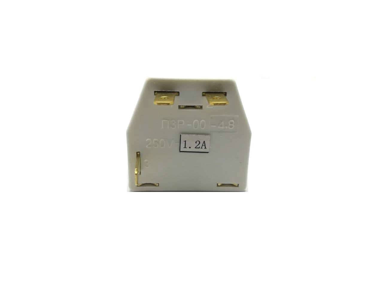 

Реле пусковое для холодильника ПЗР - 00 - 4.8 / 1.2А / 250V