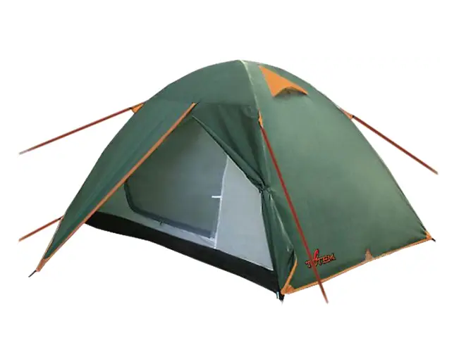 

Палатка двухместная Двухслойная летняя Totem Trek TTT-021 зеленый, Зелёный