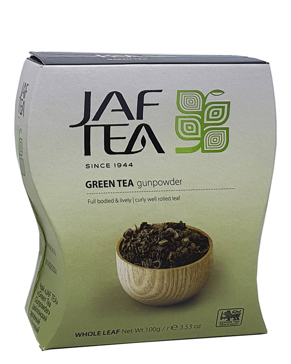 

Чай зелений байховий Ганпаудер Jaf Tea gunpowder 100 г (1183)