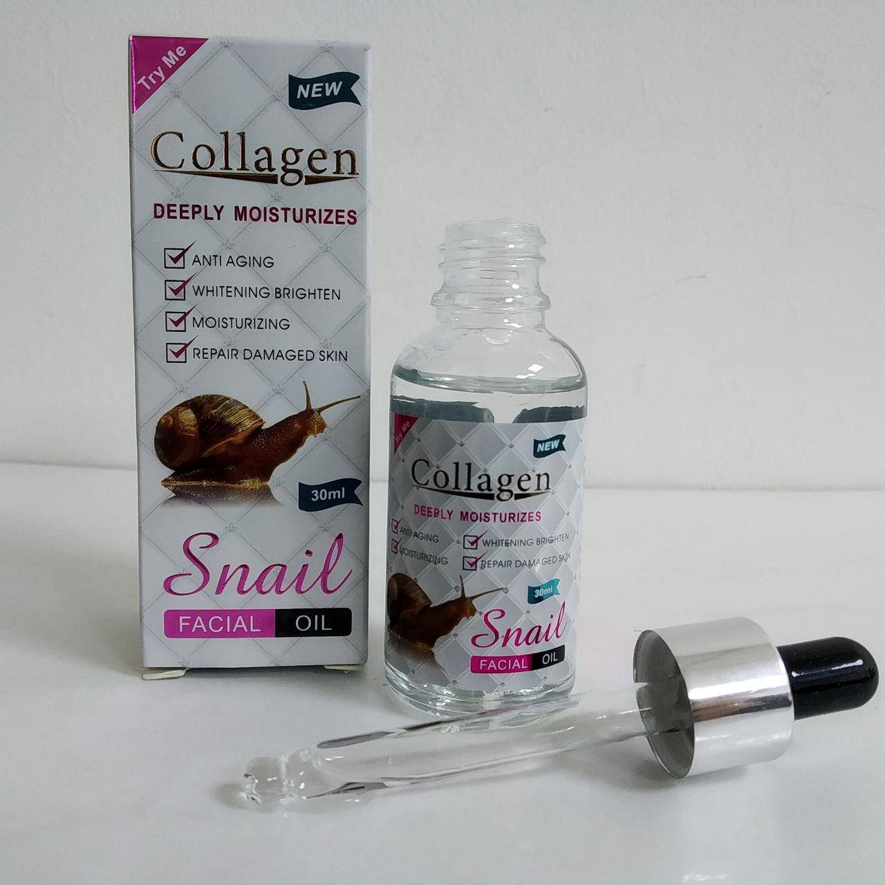 

Масло для лица увлажняющее Collagen Snail deeply moisturizes 30 мл PM6925