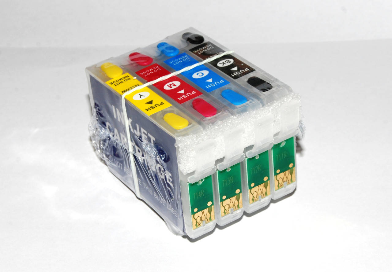 

Перезаправляемые картриджи ПЗК Epson T0711-T0714,T0891-T0894 SX200,DX5000...