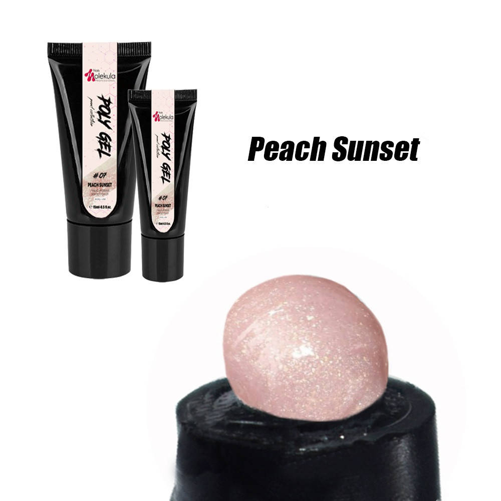 

Акрил-гель для ногтей Molekula Nails №07 Peach Sunset 15 мл (16739Gu)