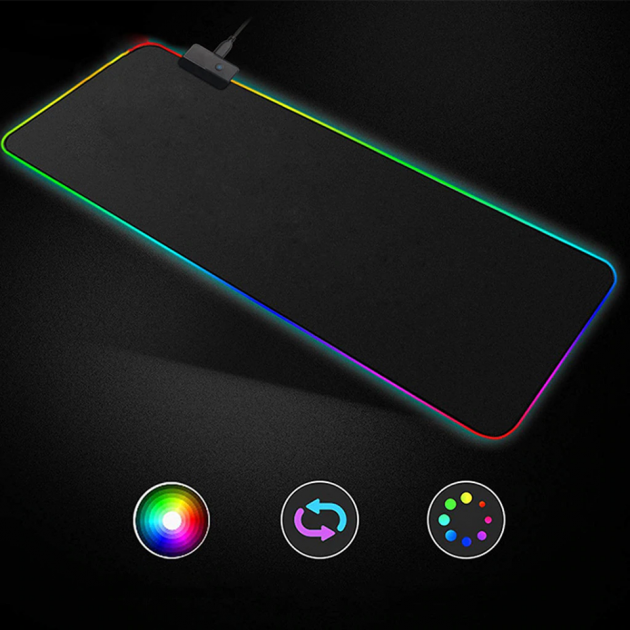 

Коврик для мыши с подсветкой Rasure (RGB L-780 780х300мм ), Черный